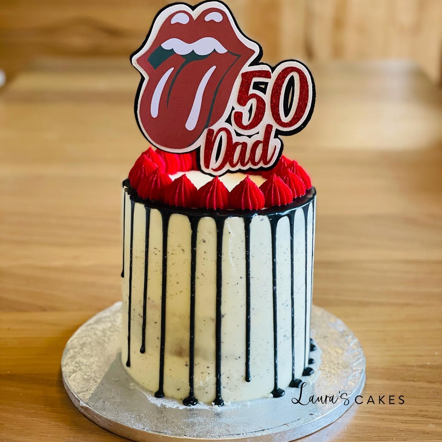 Celebration cake: A rolling rolling on top