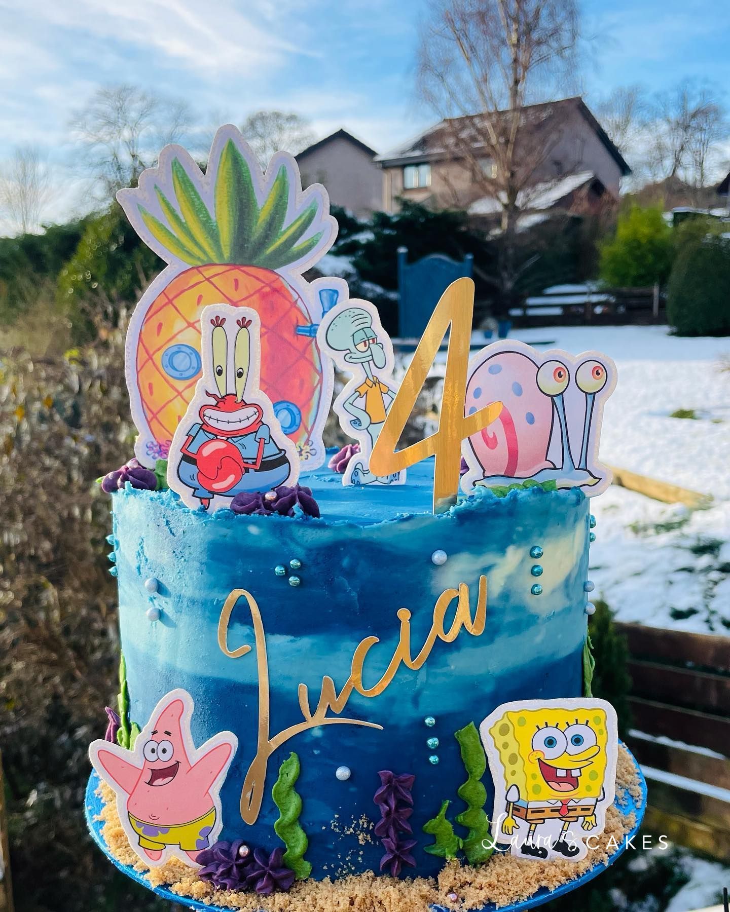 Celebration cake: Sponge sponge sponge and friends cake